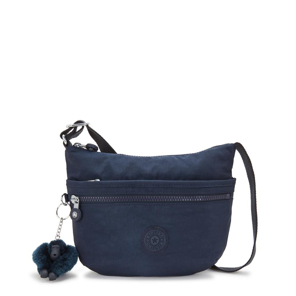 Kipling ARTO S, Kleine Umhängetasche, Blue Bleu 2 (blau), Schultertasche mit Reißverschluss