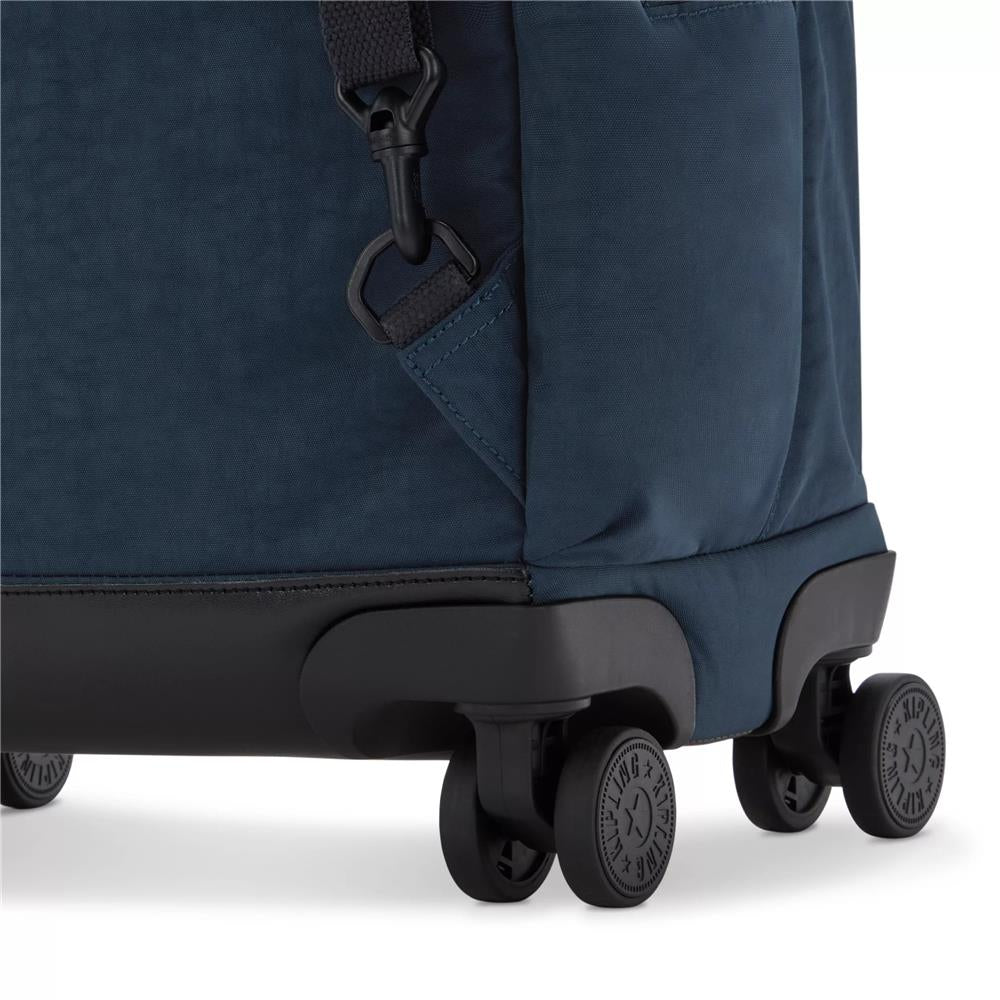 Kipling NEW ZEA, Großer Schulrucksack mit Rollen und Laptopfach, 26L, True Blue Tonal (blau)