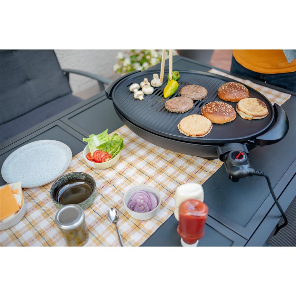 Steba BBQ-Grill VG 350 BIG – Elektrogrill 2-in-1 (Standgrill & Tischgrill), XXL Grillfläche, Antihaftbeschichtung, 2200 W