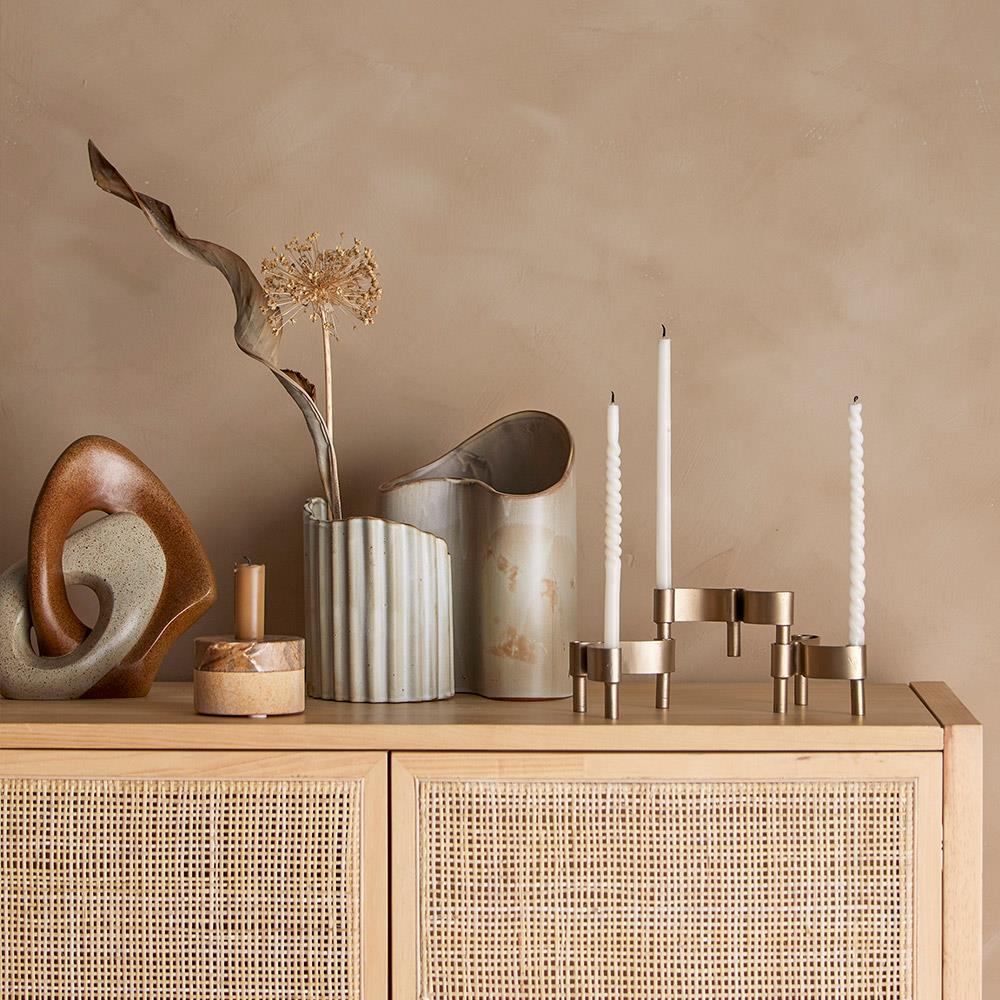 Bloomingville Esad Dekofigur, Braun, Polyresin, 21,5 cm hoch, nordisches Design