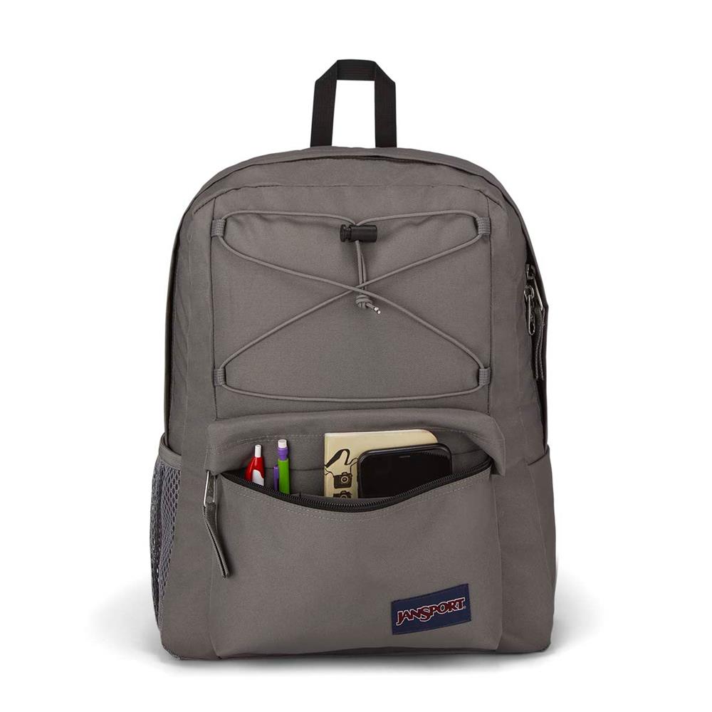 JanSport Flex Pack, Rucksack, Graphite Grey (grau), 26L, mit Laptopfach und Flaschenfach