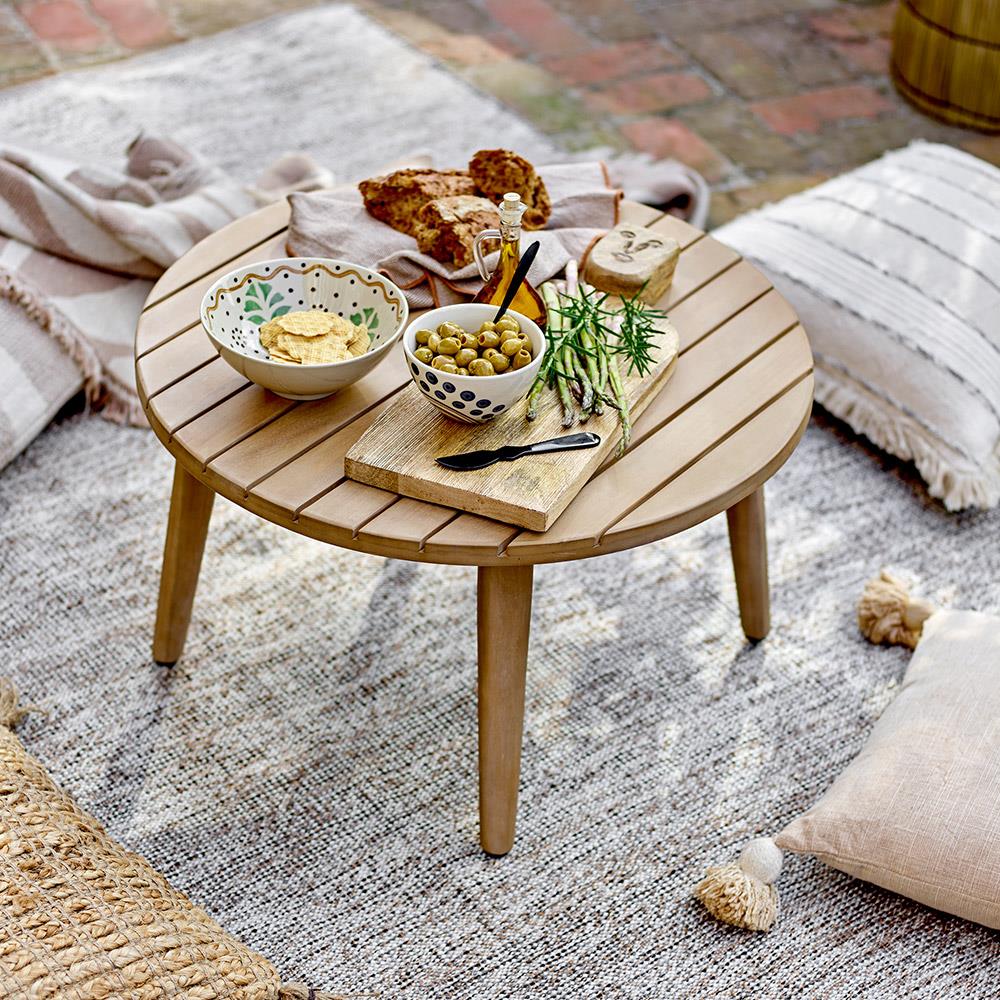 Bloomingville Heikki Schale – handbemalte Steingutschale in Naturtönen, Ø 19 cm, 860 ml