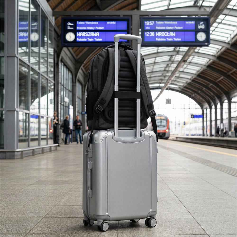 NILS City Rucksack 18L Grau - Laptoprucksack mit USB- und USB-C-Anschlüssen Arbeit Uni Alltag