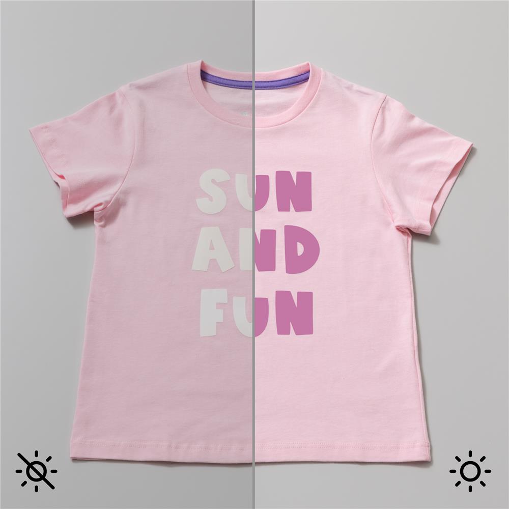 Cricut Iron-On mit UV-aktivierter Farbveränderung in Weiß - Rot 1 Rolle 30,5x48,2cm