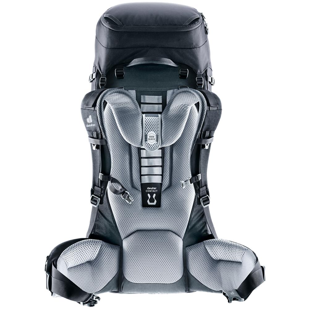 deuter Voyager 65+10, Reiserucksack, black (schwarz)