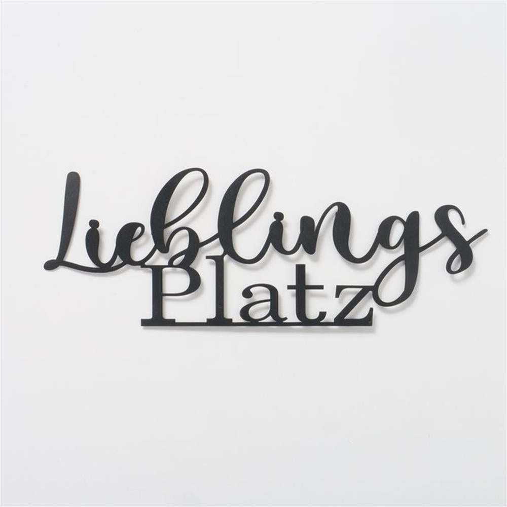 BOLTZE Wandobjekt Lieblingsplatz, in Schwarz Matt, aus Eisen