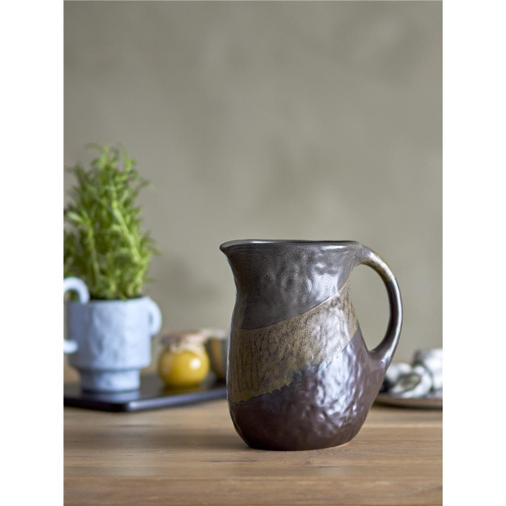 Bloomingville Paula Krug, Braun, 2,4L, Steingut, dänisches Design