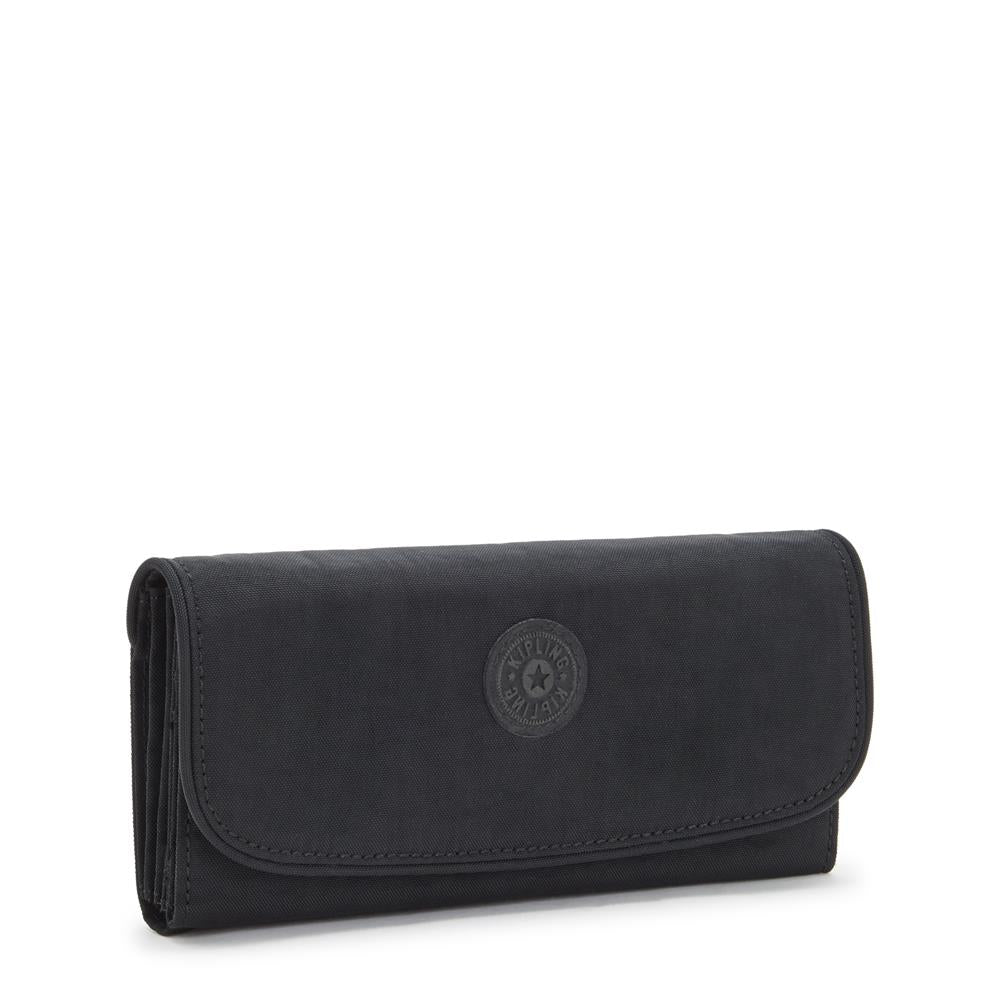 Kipling MONEY LAND, Großes Portemonnaie, Black Noir (schwarz), Geldbörse, Brieftasche