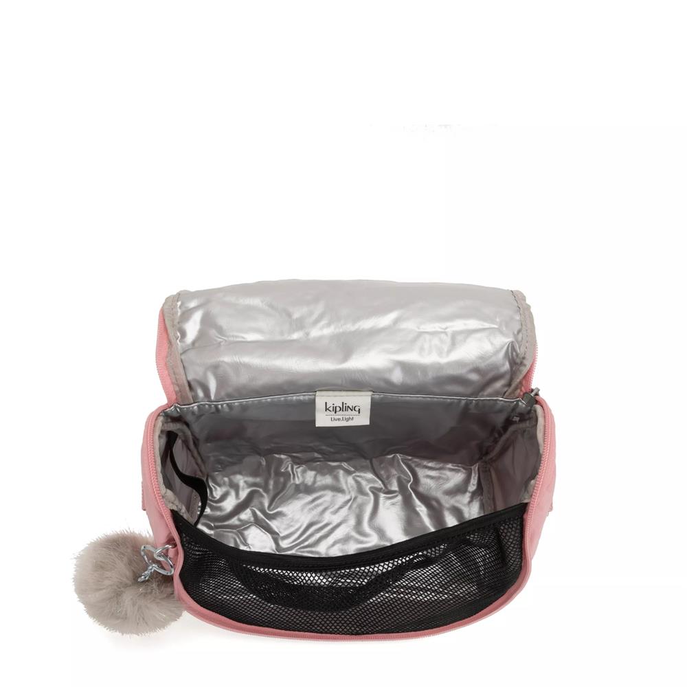 Kipling NEW KICHIROU, isolierte Lunchbox Tasche mit Trolleyschlaufe, 6L, Bridal Rose (rosa)
