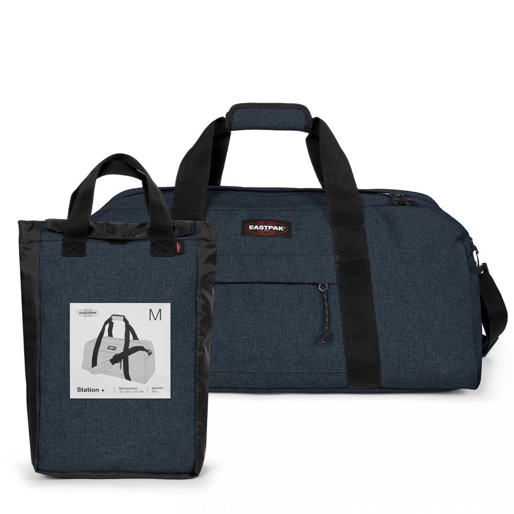 Eastpak STATION +, Reisetasche, Triple Denim (blau), 58L
