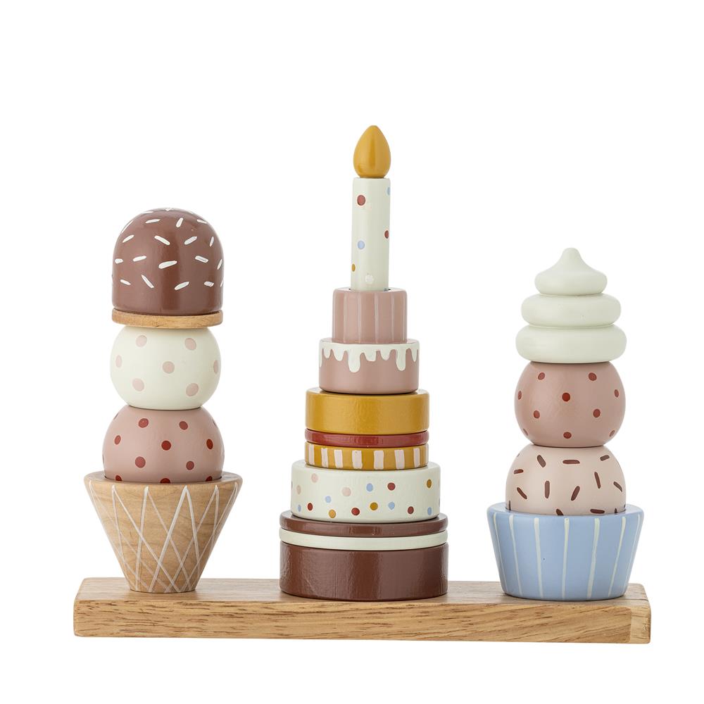 Bloomingville MINI Celebrate Aktivitätsspielzeug Bunt Holz 18er Set