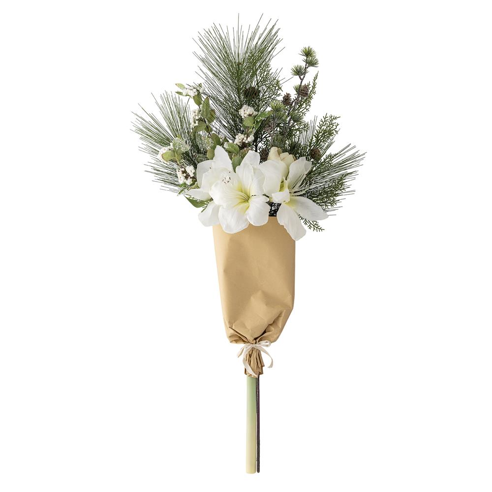 Bloomingville Kristin Blumenstrauß weiß Kunstblumen Arrangement 105 cm festliche Dekoration