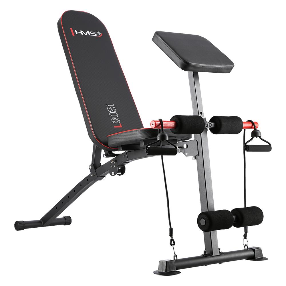 Trainingsbank mit Curlpult bis 150 kg klappbar | HMS L8021