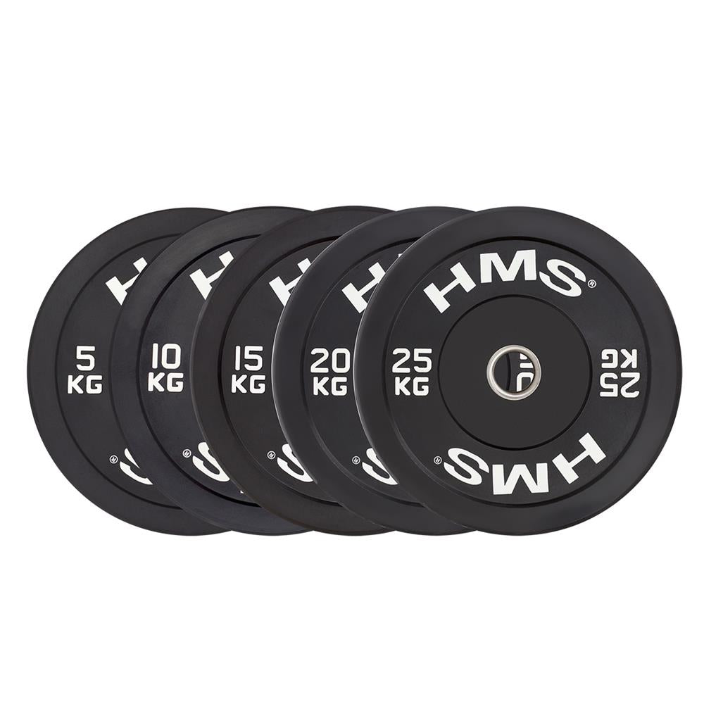 Hantelscheibe 5 kg Gummiert 50 mm Bumper Plate | HMS BBR05