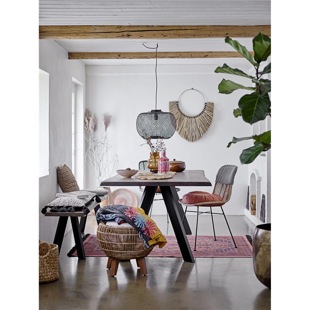 Bloomingville Pendellampe schwarz Ø42cm Bambus Pendelleuchte Hängelampe dänisches Design