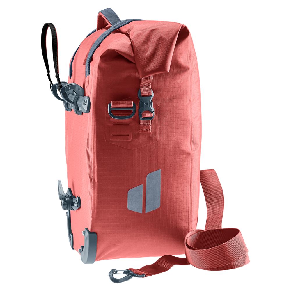deuter Weybridge, Fahrradtasche, redwood (rot), 25L+5L, mit Bagfix-Halterung