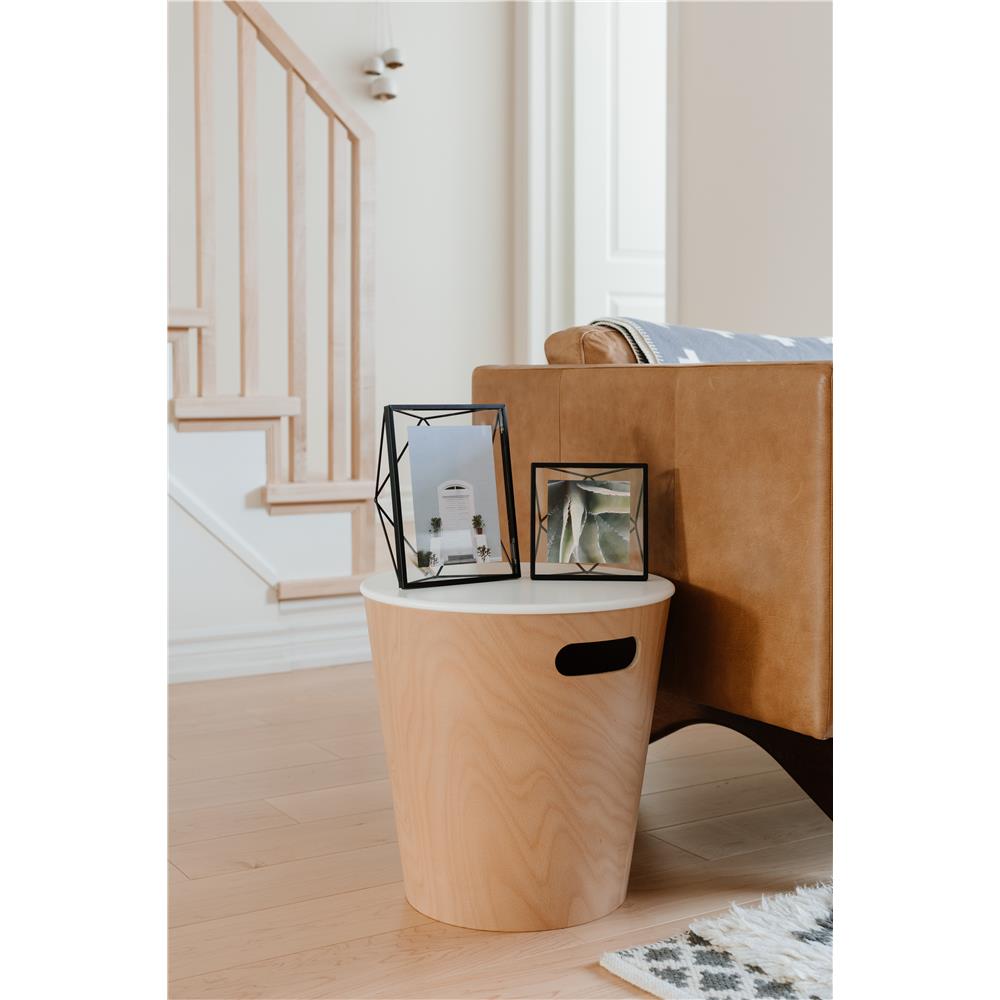 Umbra Prisma Geometrischer Bilderrahmen 13x18 cm Schwarz Moderner stylischer Fotorahmen zum Aufhängen oder Aufstellen