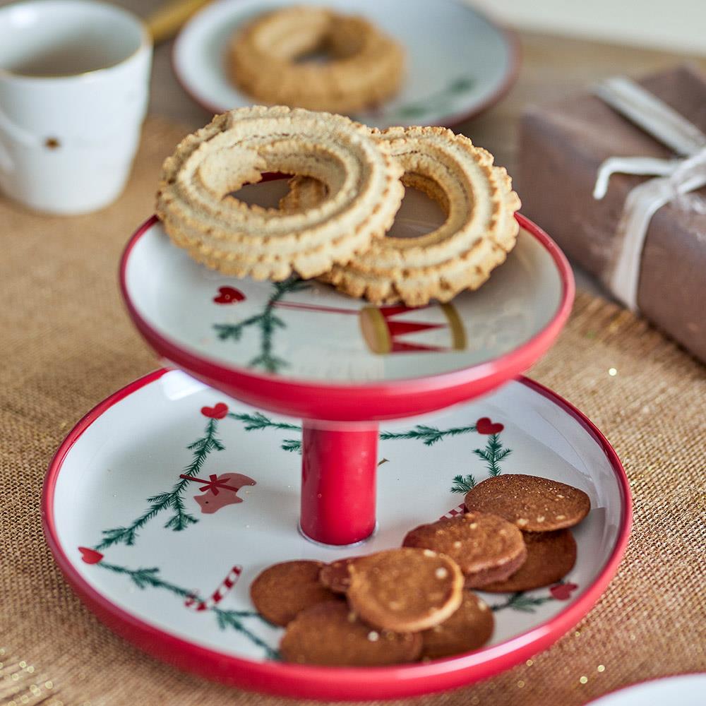 Bloomingville Yule Etagere – mit Weihnachtsmotiven, Weihnachten, dänisches Design