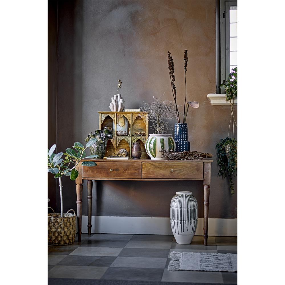 Bloomingville Scarlet Vase, Grün, Steingut D25,5xH47 cm