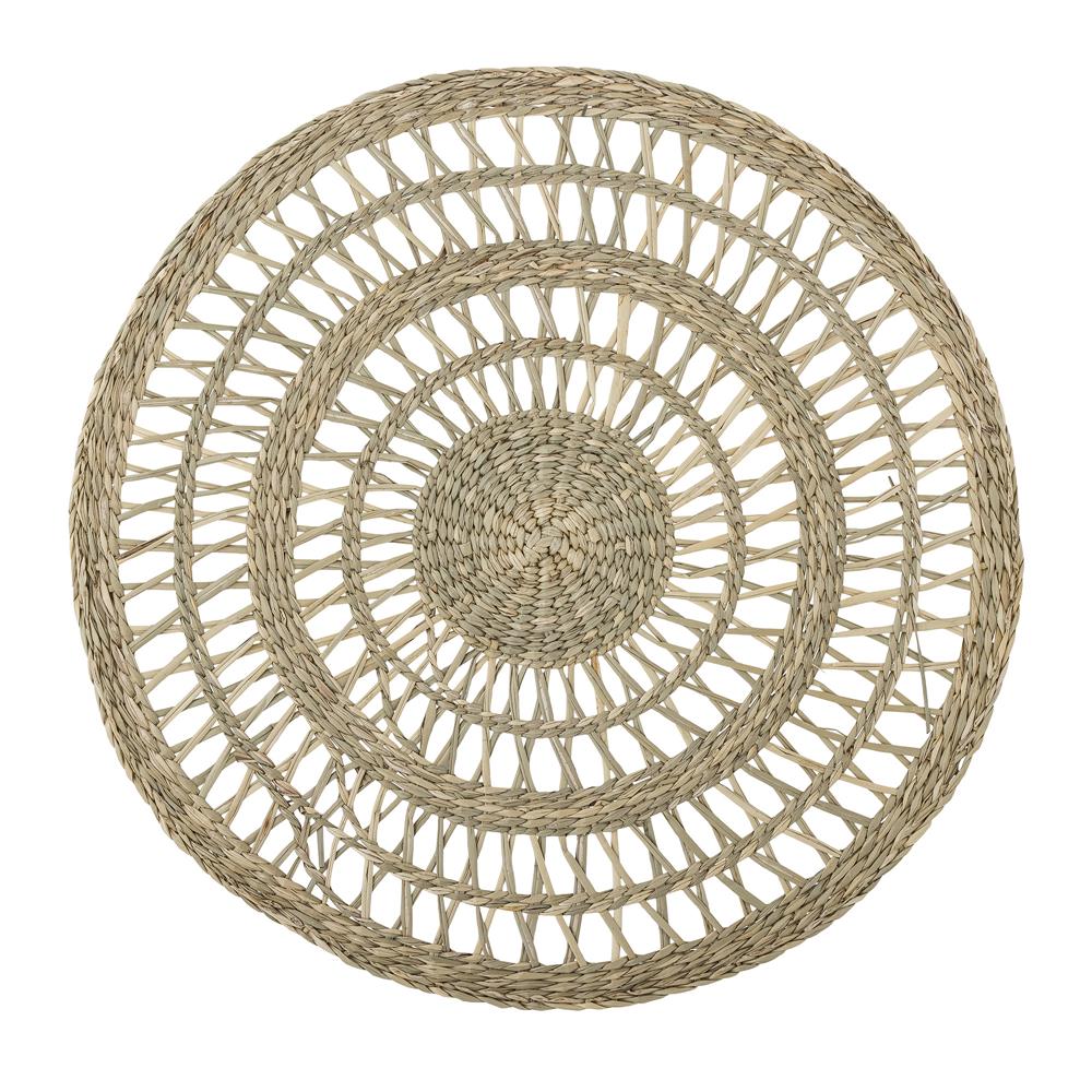 Bloomingville Sete Platzdeckchen, Natur, Seegras – stilvolle Tischdeko, dänisches Design