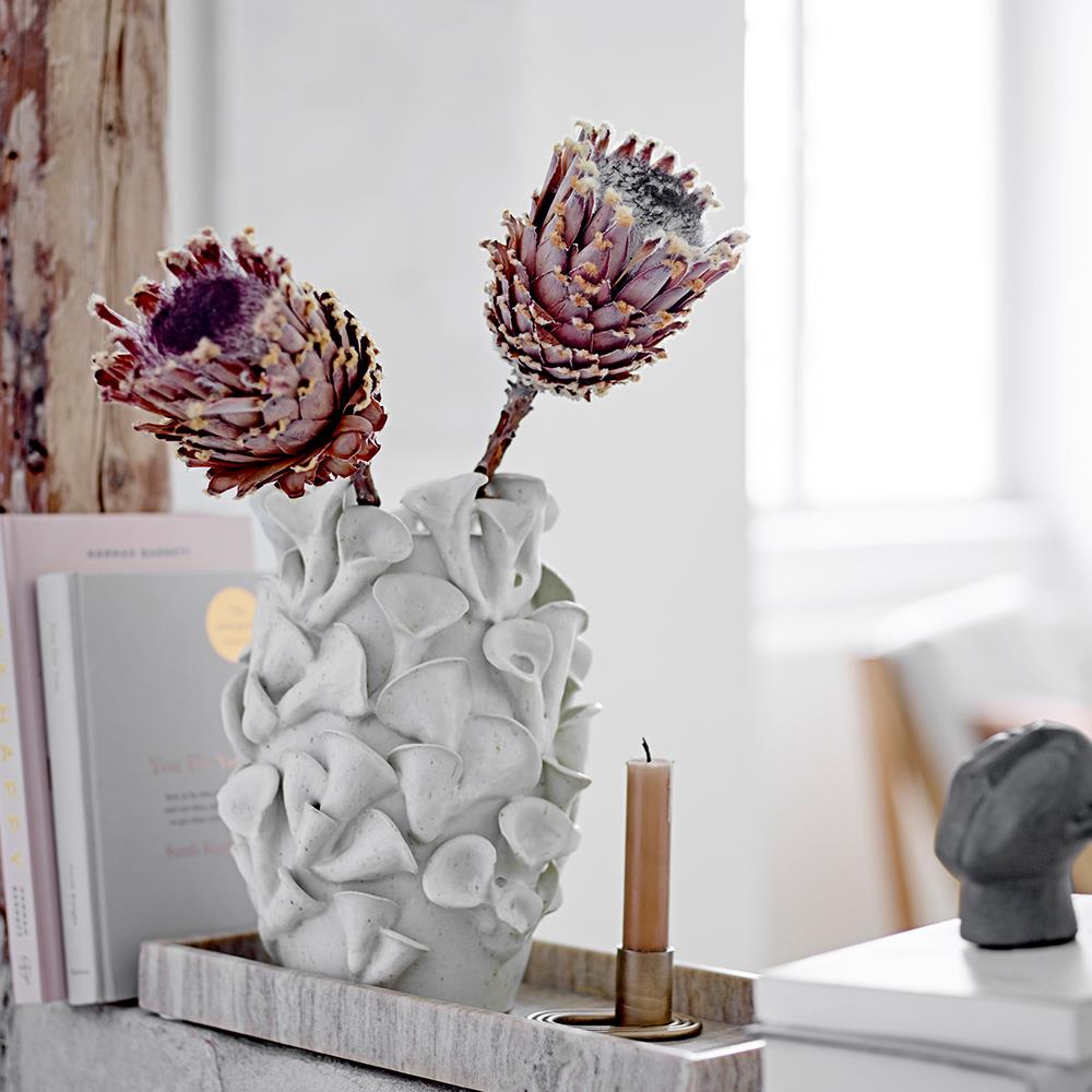 Bloomingville Majsa Tablett – braunes Marmor-Tablett, 38x18 cm, vielseitig & lebensmittelgeeignet