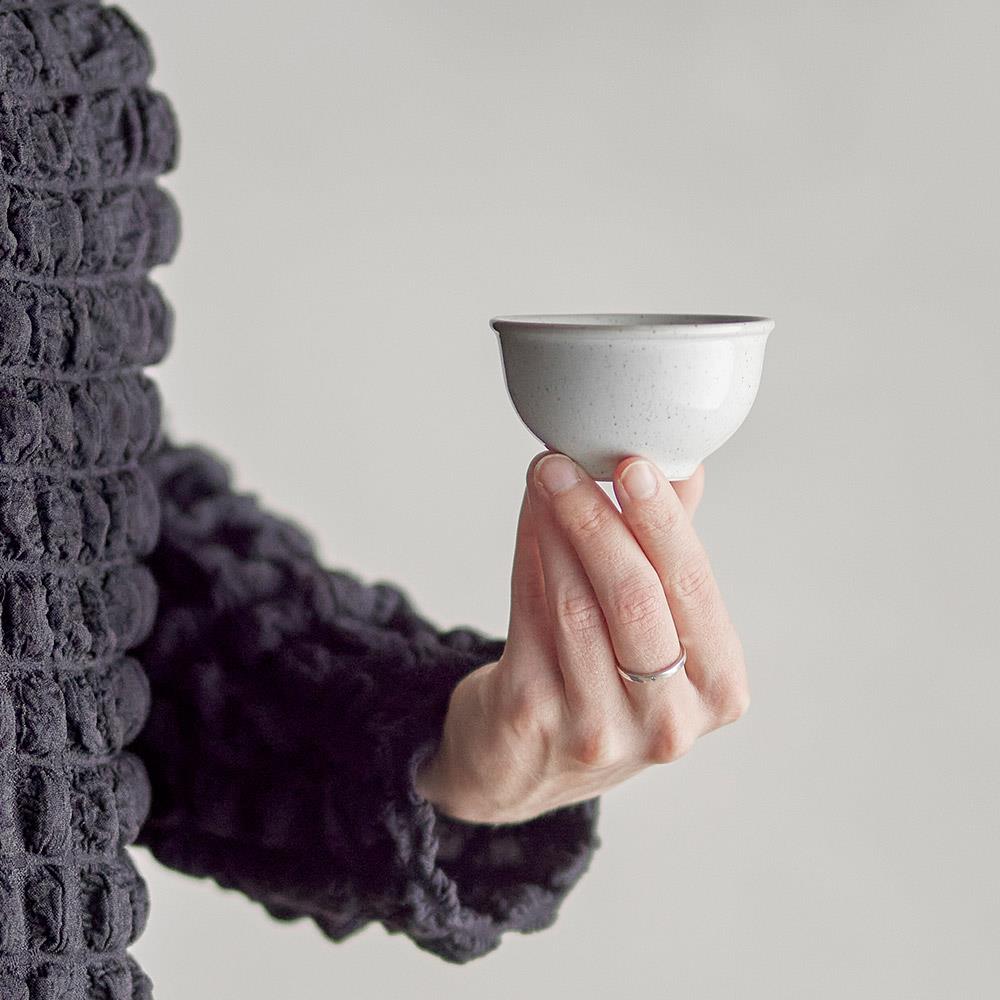 Bloomingville Addison Schale Weiß Steingut 75 ml skandinavisch