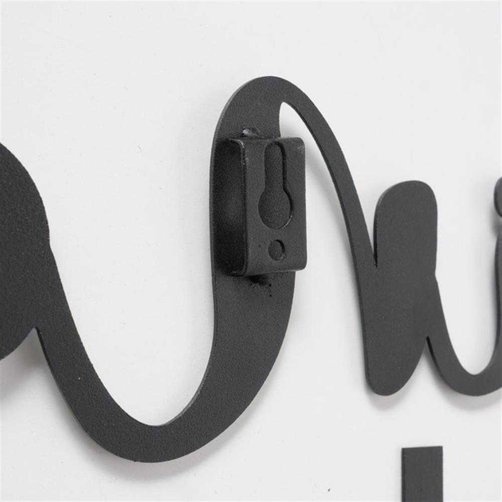 BOLTZE Wandobjekt Lieblingsplatz, in Schwarz Matt, aus Eisen