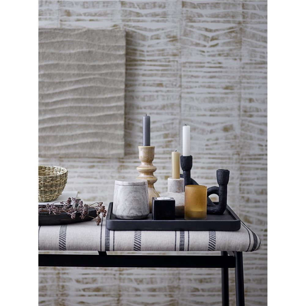 Bloomingville Mashel Kerzenhalter Schwarz Polyresin Kerzenständer modern dänisches Design