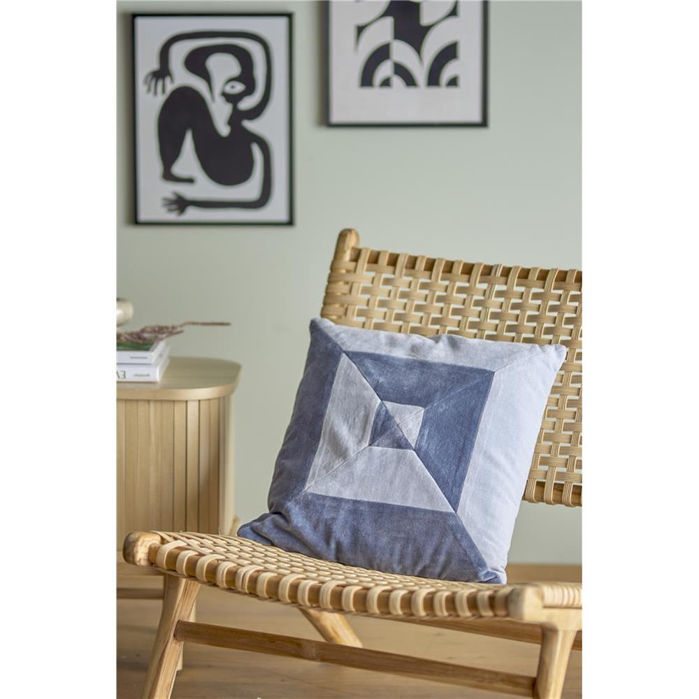 Bloomingville Aban Kissenbezug 45x45 cm aus Baumwolle in Blau