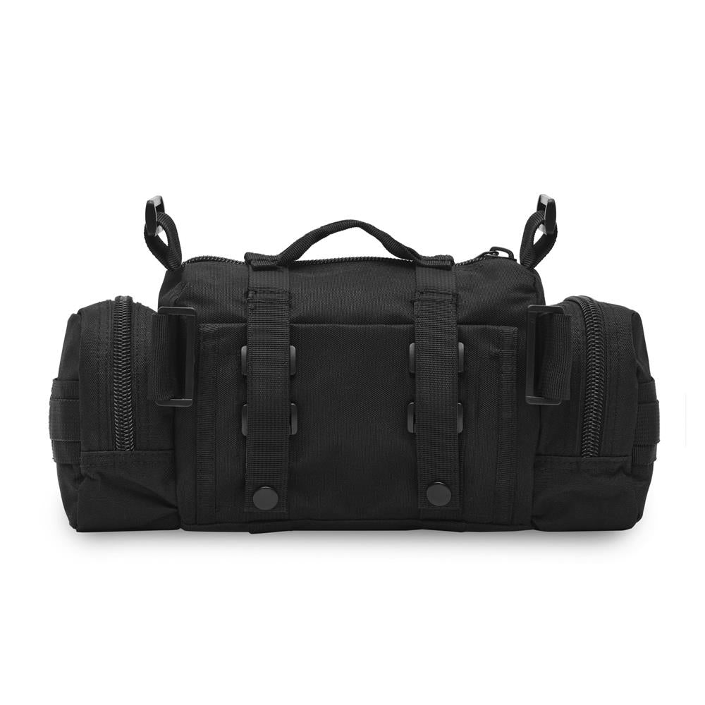 NILS CAMP Hüfttasche XL 5L in Schwarz - taktische Gürteltasche für Outdoor, Alltag & EDC