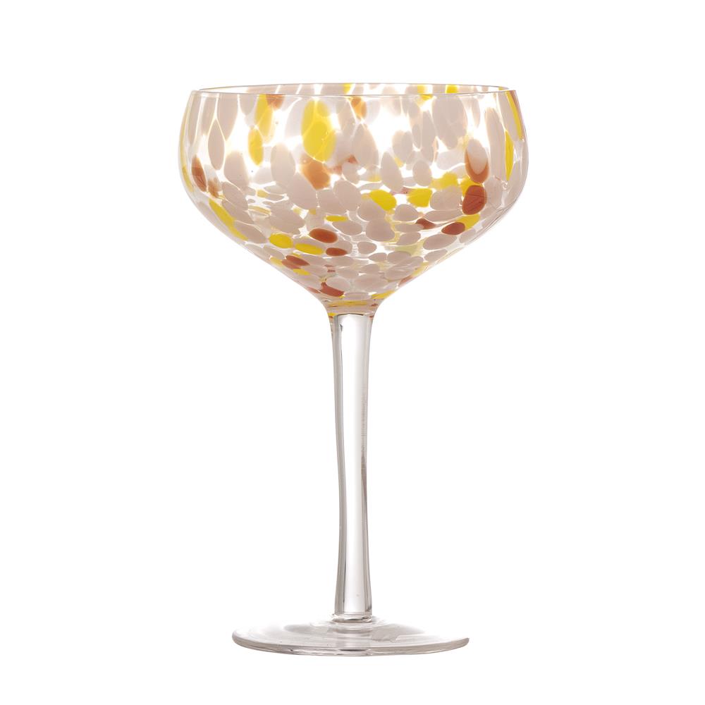 Bloomingville Lilya Cocktailglas in Rosa, 295ml, aus Glas