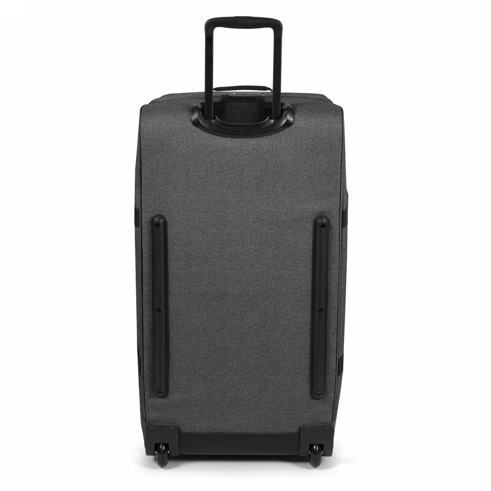Eastpak TRANVERZ L, Großer Reisetrolley, Black Denim (grau), 121L, Rollkoffer mit 2 Rädern und TSA-Schloss