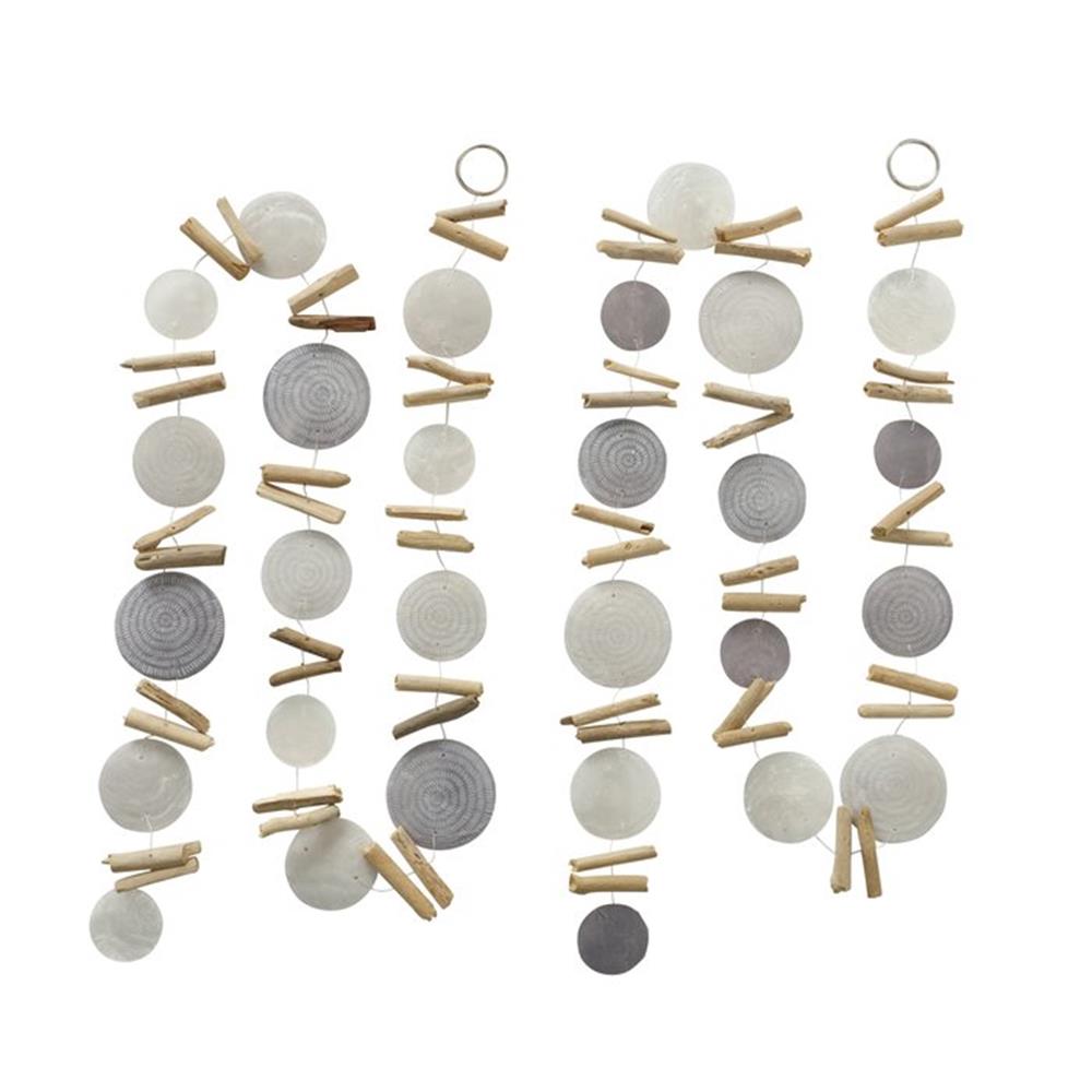 BOLTZE Capiz-Girlande Nerida 180cm Muscheln Hängedekoration | 1 Stück zufällige Variante