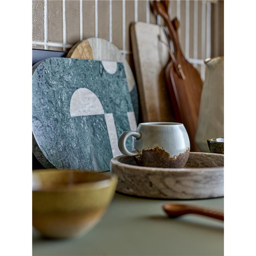 Bloomingville Paula Tasse, Blau/Braun, 250ml, Steingut, dänisches Design