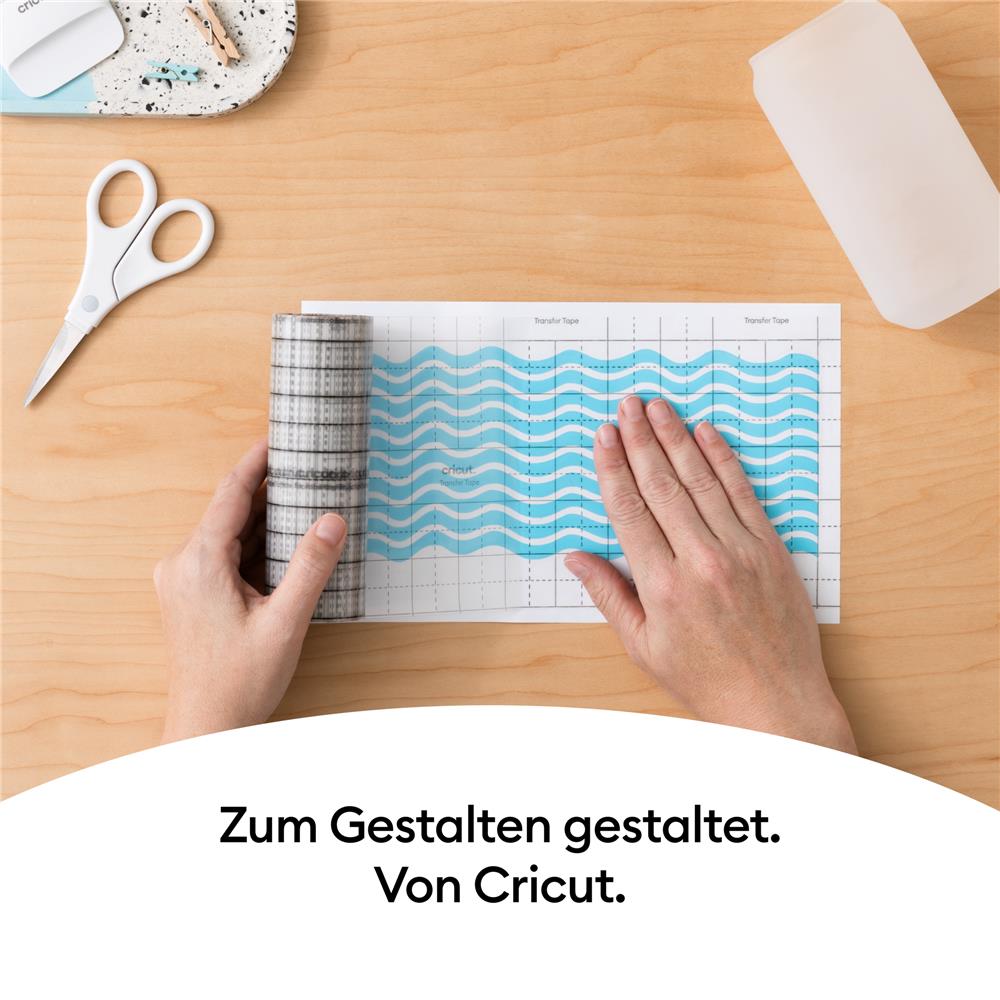 Cricut Joy Transferklebeband ohne Trägerfolie Transparent 13,9cm x 3,04m 1 Rolle