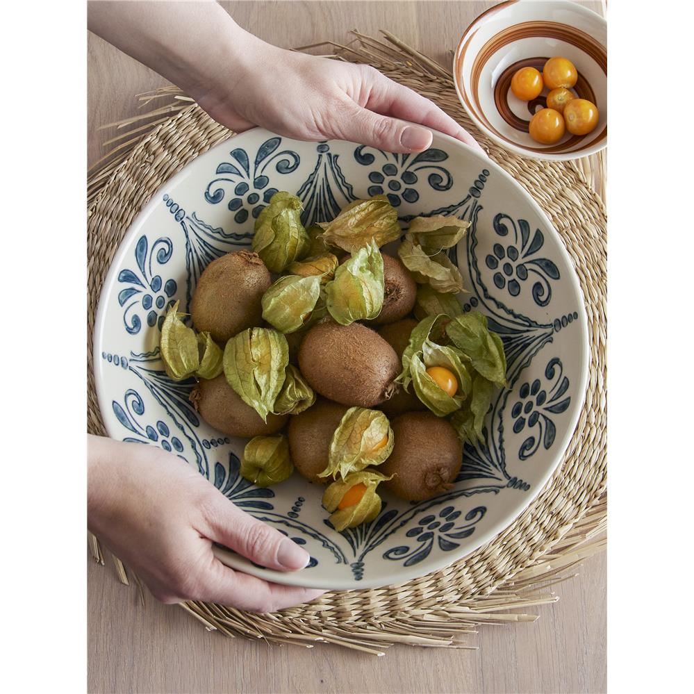 Bloomingville Tischset aus Seegras, 38 cm rundes Platzdeckchen