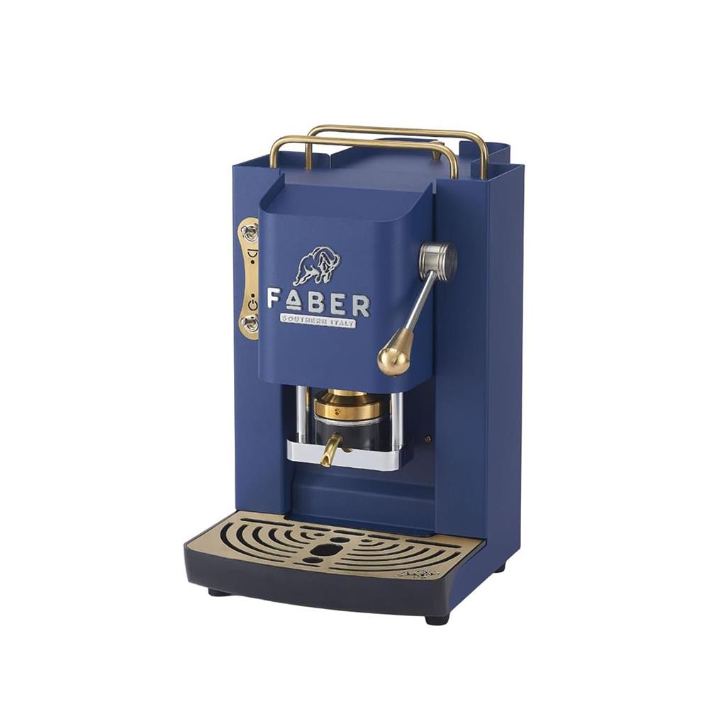 Faber Pro Deluxe 3.0 Navy Blue Messing ESE Pad Kaffeemaschine 44 mm
