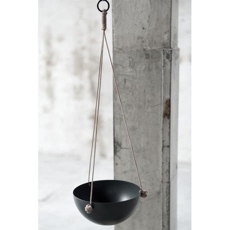 OYOY Pif Paf Puf Hängeschale Dunkelgrau 1 Schale 20 cm Blumenampel Hängende Aufbewahrung Dekoration