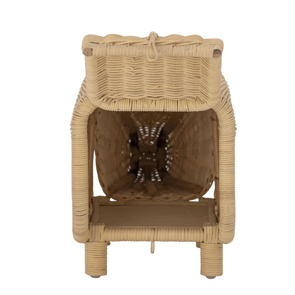 Bloomingville MINI Soffe Hocker mit Stauraum, Natur, Rattan, L53xH30xW24 cm