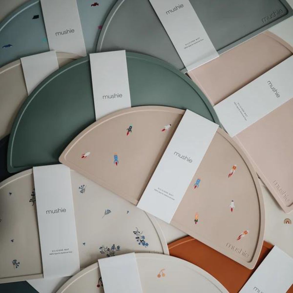 Mushie Silikon-Platzdeckchen, Tradewinds, Tischset, BPA-frei
