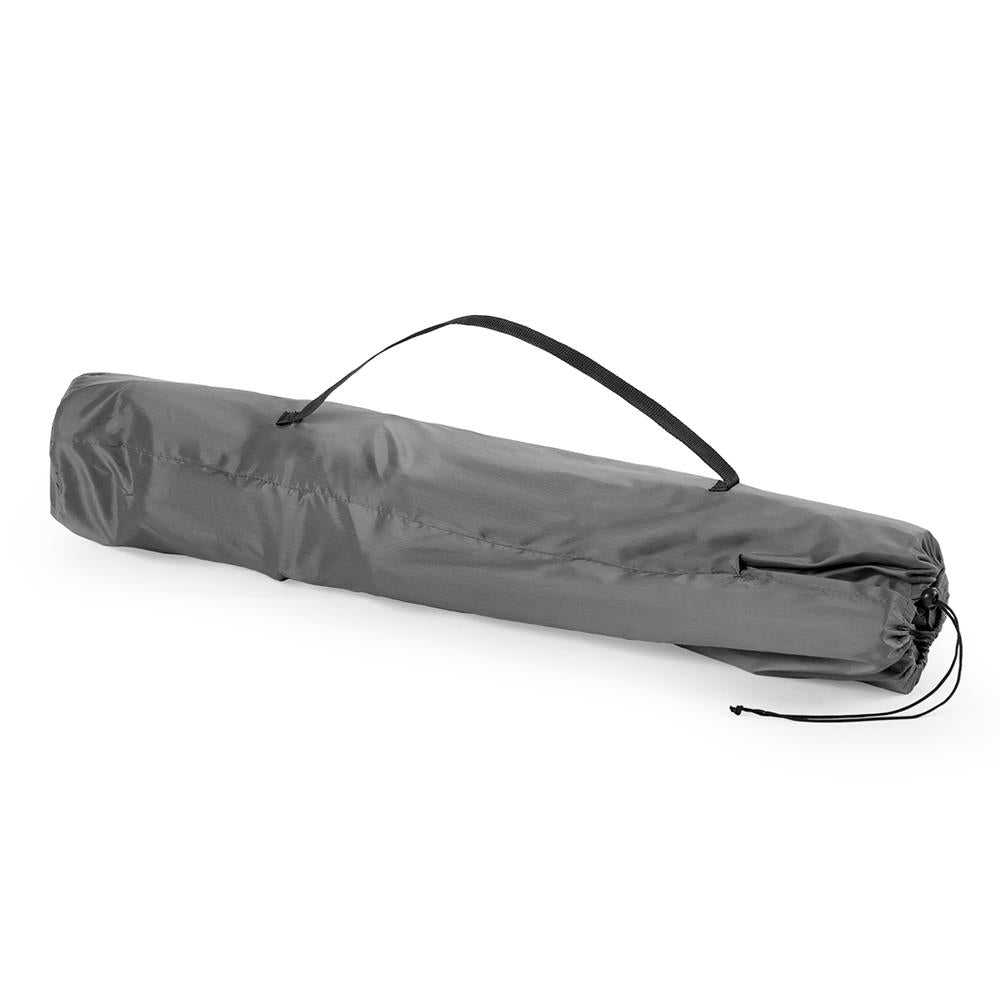 NILS CAMP Campingstuhl Hellgrau-Blau - großer gepolsterter Klappstuhl mit Armlehnen für Camping & Garten