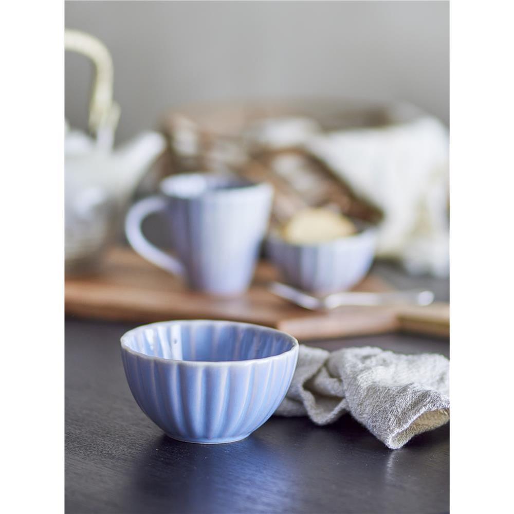 Bloomingville Latina Schale, Blau, Steingut, 400 ml, dänisches Design