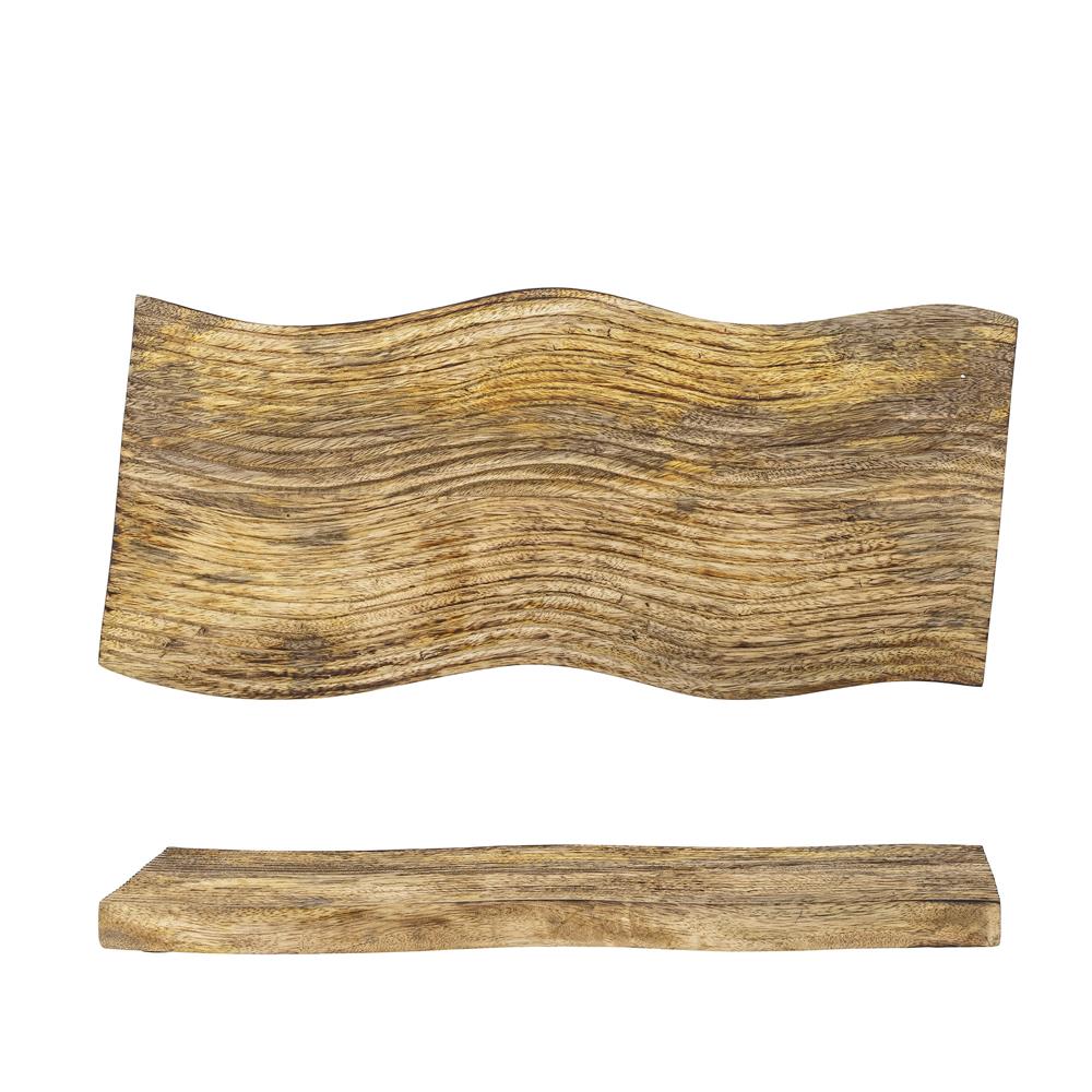 Bloomingville Brescia Schneidebrett, Mangoholz, 42,5x20 cm, handgeschnitztes Design