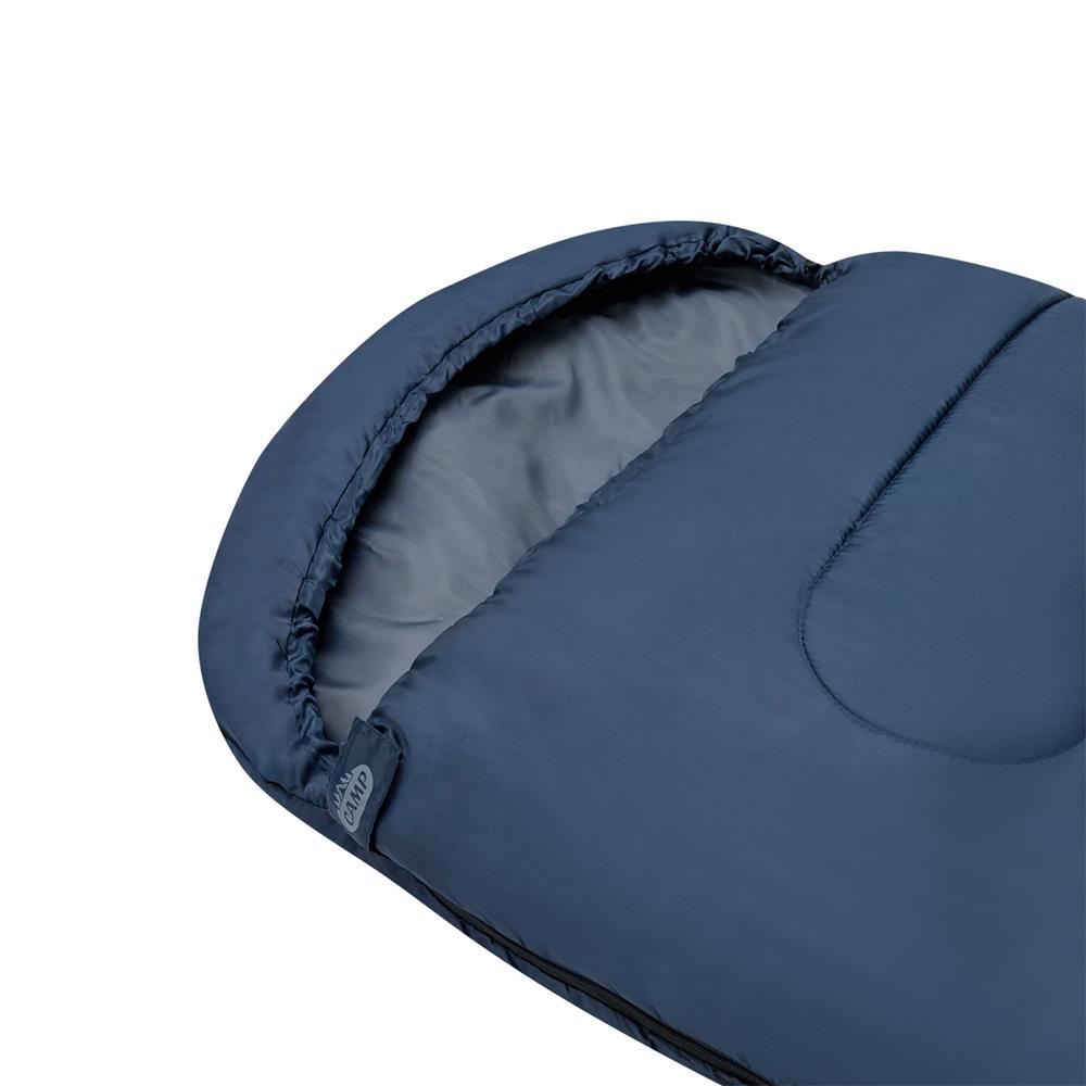 NILS CAMP Schlafsack Größe L Dunkelblau-Grau - leichter Sommerschlafsack für Camping, Reisen & Outdoor