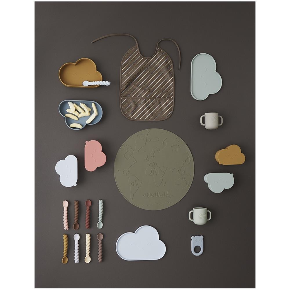 OYOY Mini - Platzdeckchen, Erde, Grün, Tischset aus Silikon