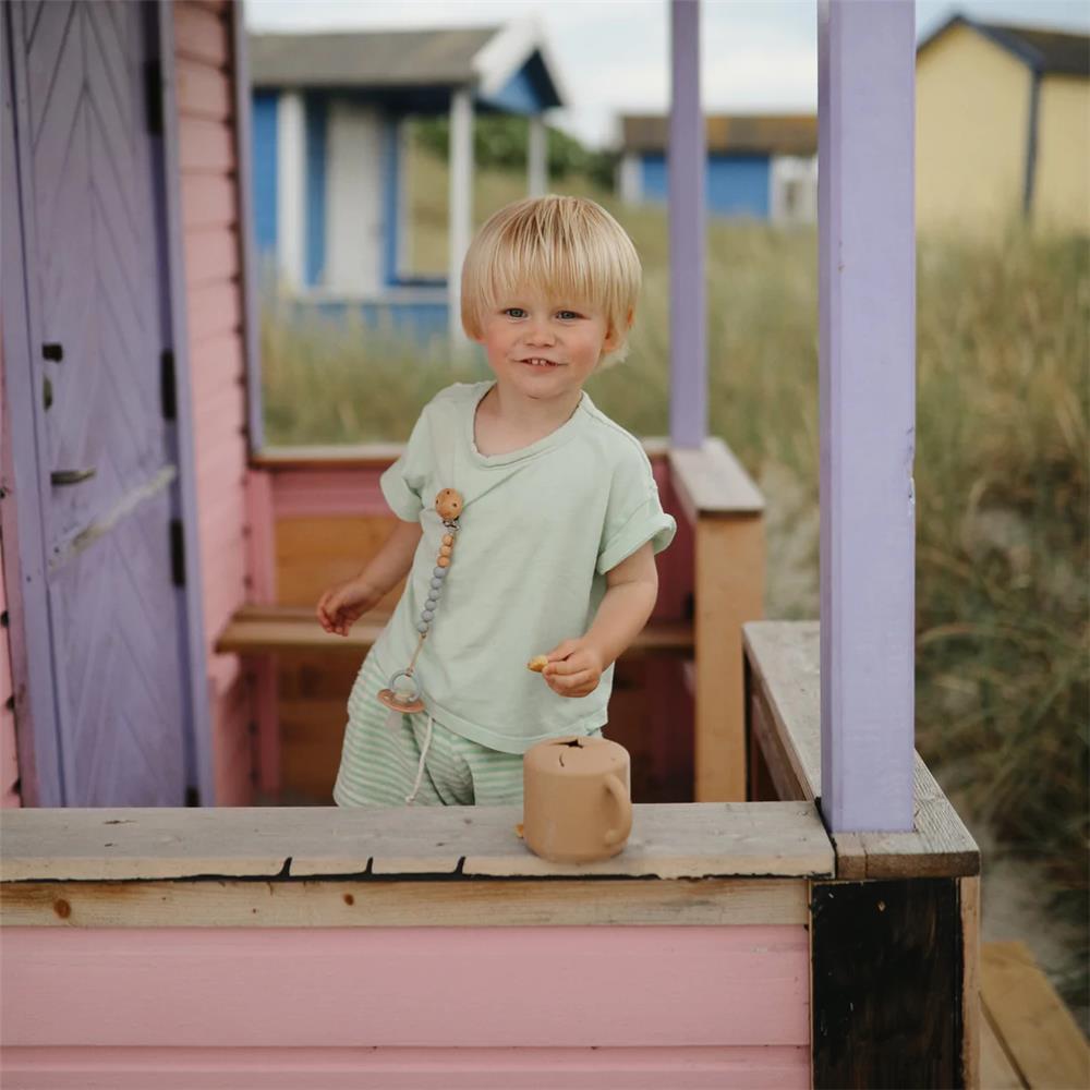 Mushie Snackbecher, Natural, aus Silikon, BPA-frei