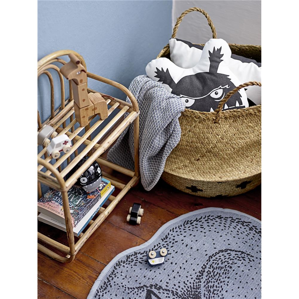 Bloomingville Alice dekoratives Regal aus Schilfrohr in Naturfarben, dänisches Design