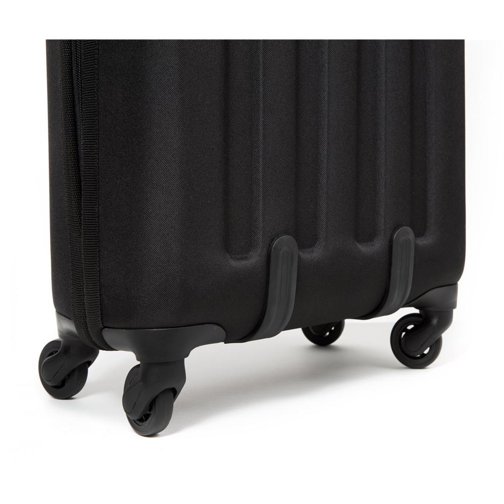 Eastpak TRANZSHELL S, Kleiner Reisetrolley, Black (schwarz), 32L, Rollkoffer mit 4 Rädern und TSA-Schloss