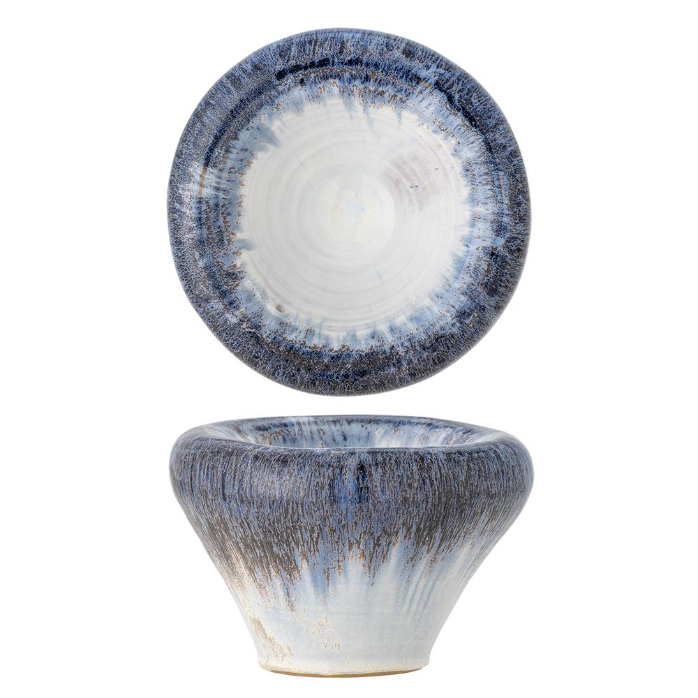 Bloomingville Finna Schale Blau Steingut 17x10,5cm 150ml