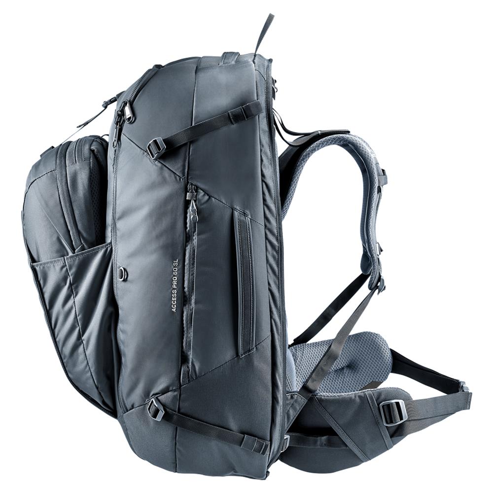 deuter Access Pro 60 SL, Reiserucksack, black (schwarz), 60L, für kürzere Rücken